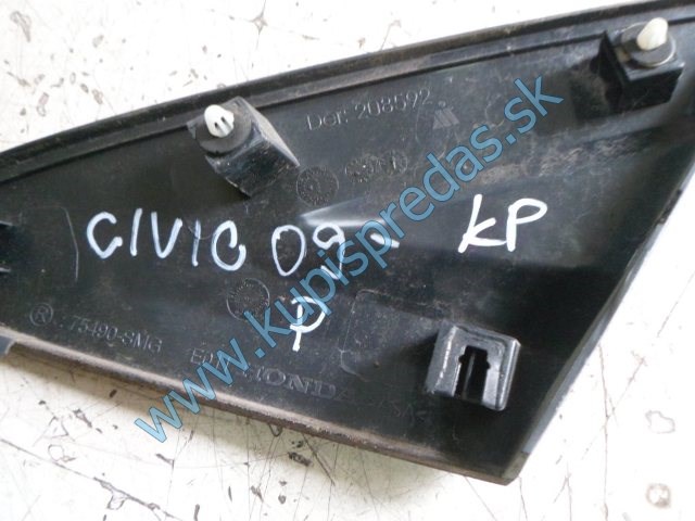 pravý kryt na blatník na hondu civic ufo lift, 75490-SMG